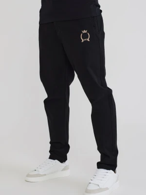 SikSilk Męskie Czarne Spodnie Chino
