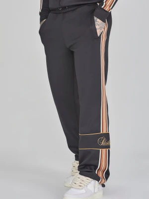 SikSilk Męskie Czarne Spodnie Sportowe