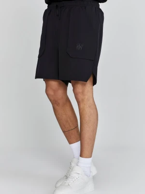 SikSilk Męskie Czarne Szorty