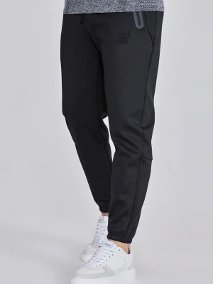 SikSilk Męskie Czarne Zwężane Joggersy