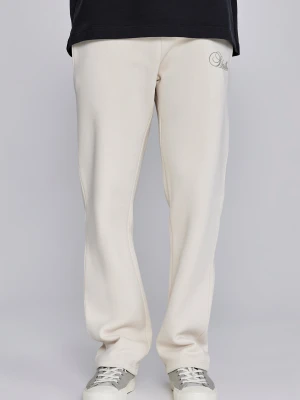 SikSilk Męskie Ecru Essentials Spodnie Treningowe