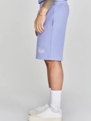 SikSilk Męskie Fioletowe Szorty z Logo