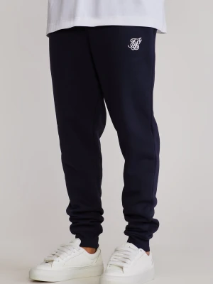 SikSilk Męskie Granatowe Essentials Joggers