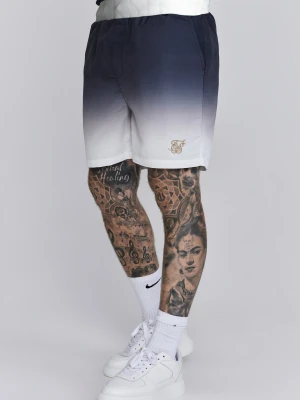 SikSilk Męskie Granatowe i Białe Spodenki Pływackie Fade