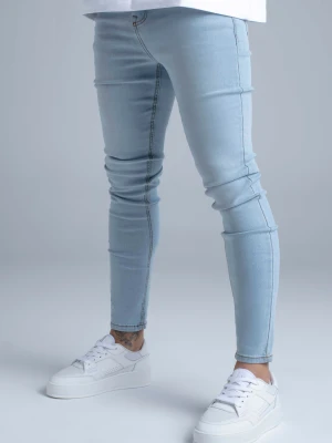 SikSilk Męskie Jasnoniebieskie Skinny Jeans