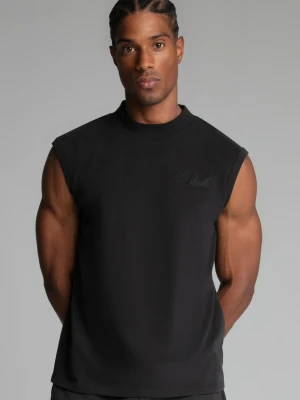 SikSilk Męskie Kamizelki Wyprane Czarne