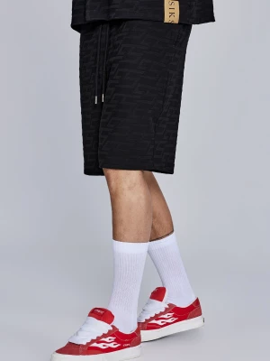 SikSilk Męskie Krótkie Spodenki Czarne