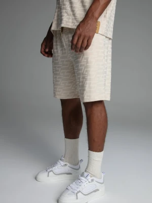 SikSilk Męskie Krótkie Spodnie Ecru