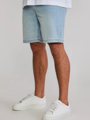 SikSilk Męskie Prane Jasnoniebieskie Spodenki Dżinsowe
