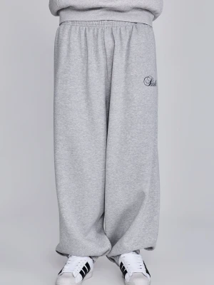 SikSilk Męskie Szare Melange Essentials Joggersy