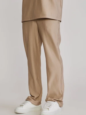 SikSilk Męskie Szare Plisowane Spodnie Treningowe