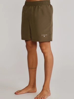SikSilk Męskie Szorty Kąpielowe Khaki Zielone