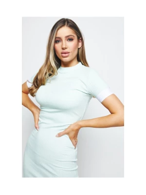 Siksilk Rib Dress - Mint