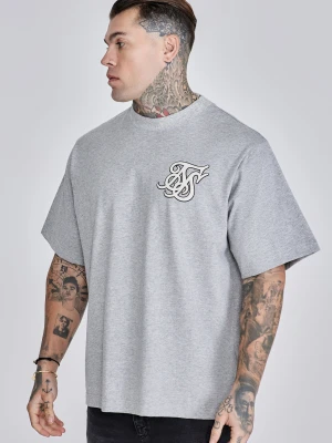 Siksilk S/S Cut and Sew Grandad Shirt - Navy & White