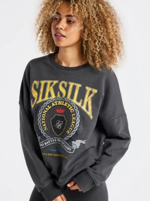 Siksilk Varsity Bluza - umyta szara