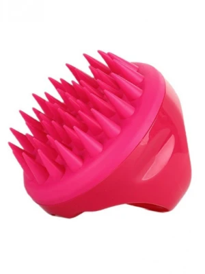 Silikonowy masażer do skóry głowy - fuksjowy  magmac 