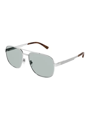 Silver/Green Sunglasses Gucci