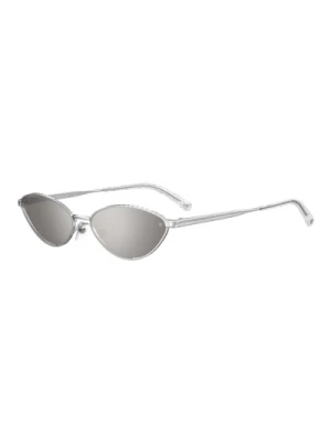 Silver Metal Sunglasses with Mirrored Grey Lenses Chiara Ferragni Collection