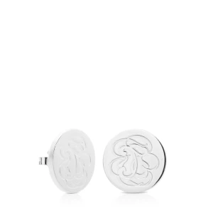 Silver Rubric Earrings - Tous