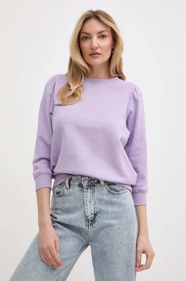 Silvian Heach bluza bawełniana damska kolor fioletowy gładka