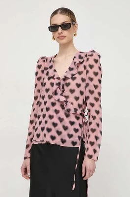 Silvian Heach bluzka damska kolor różowy wzorzysta