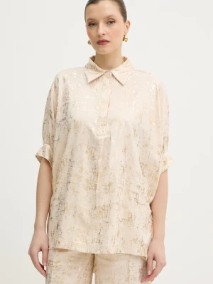 Silvian Heach bluzka z dodatkiem lnu SILIA