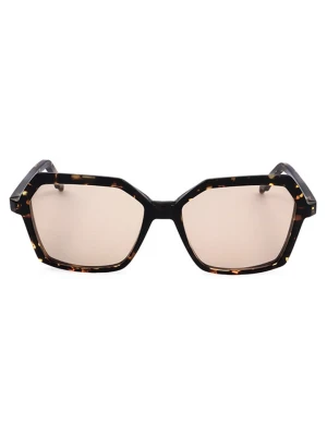 Silvian Heach Damskie okulary przeciwsłoneczne w kolorze brązowo-beżowym rozmiar: 51