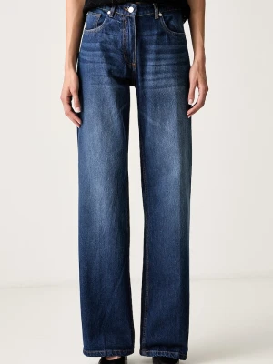 Silvian Heach jeansy straight damskie PADIS niebieski