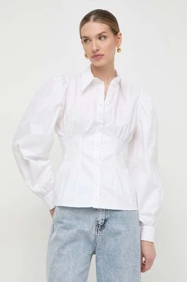 Silvian Heach koszula bawełniana damska kolor biały slim z kołnierzykiem klasycznym