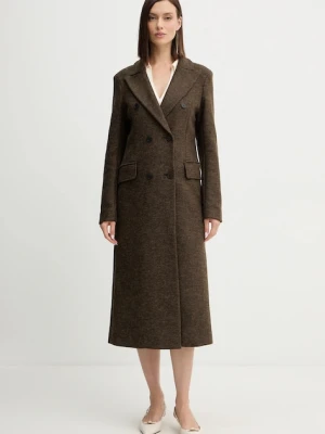 Silvian Heach płaszcz ALBACETE kolor zielony GPA25010CP