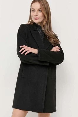 Silvian Heach płaszcz damski kolor czarny przejściowy oversize
