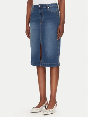 Silvian Heach Spódnica jeansowa Quofoy GPP25403LO Granatowy Regular Fit