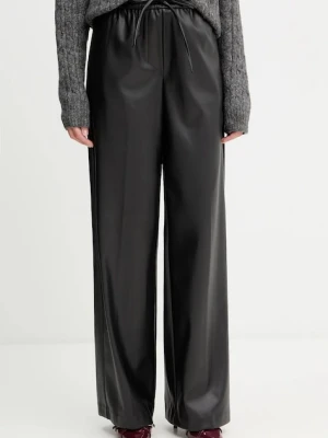 Silvian Heach spodnie BENNOE damskie kolor czarny proste high waist GPA25118PA