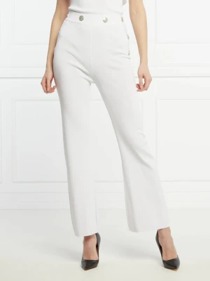 Silvian Heach Spodnie FEAROW | flare fit | high waist biały