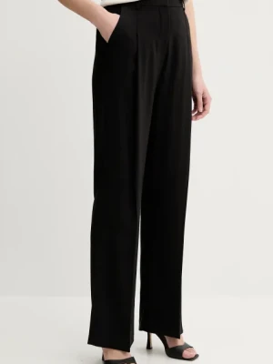 Silvian Heach spodnie NIEVA damskie kolor czarny proste high waist GPP25374PA