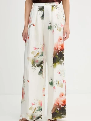 Silvian Heach spodnie z dodatkiem lnu ALORI