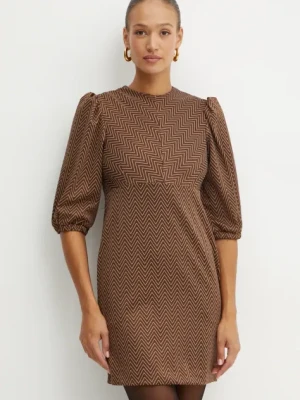 Zdjęcie produktu Silvian Heach sukienka GABA kolor brązowy mini rozkloszowana GPA24123VE