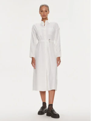 Silvian Heach Sukienka koszulowa GPP23325VE Biały Regular Fit