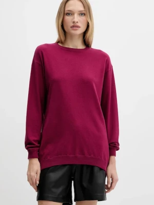 Silvian Heach sweter BENITEZ damski kolor bordowy GPA25553MA