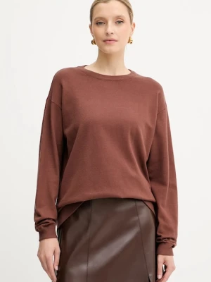 Silvian Heach sweter BENITEZ damski kolor brązowy GPA25553MA