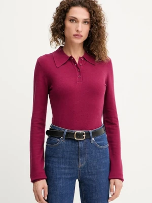 Silvian Heach sweter BUCERS damski kolor bordowy lekki GPA25555PO