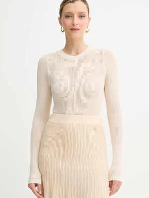 Silvian Heach sweter GHIDICI damski kolor beżowy lekki GPP25301MA