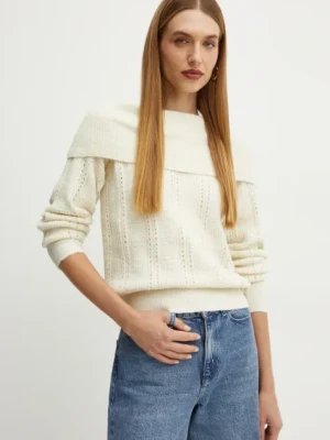 Silvian Heach sweter ROJAS damski kolor beżowy GPA24250MA