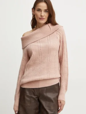 Silvian Heach sweter ROJAS damski kolor różowy GPA24250MA