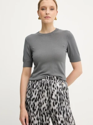 Silvian Heach t-shirt ATLAM damski kolor szary GPA25040MA