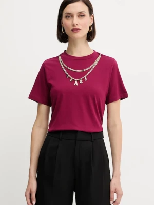Silvian Heach t-shirt bawełniany BENSOULA damski kolor bordowy GPA25130TS
