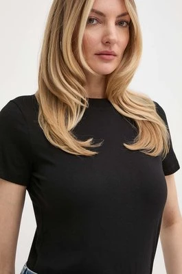 Silvian Heach t-shirt bawełniany damski kolor czarny
