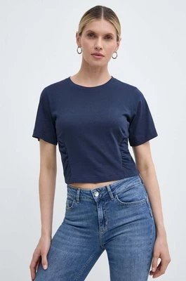 Silvian Heach t-shirt bawełniany damski kolor granatowy
