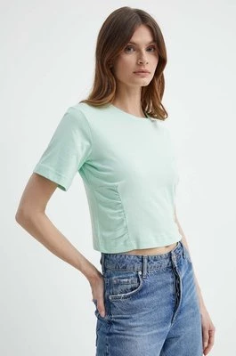 Silvian Heach t-shirt bawełniany damski kolor zielony