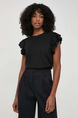 Silvian Heach t-shirt bawełniany kolor czarny